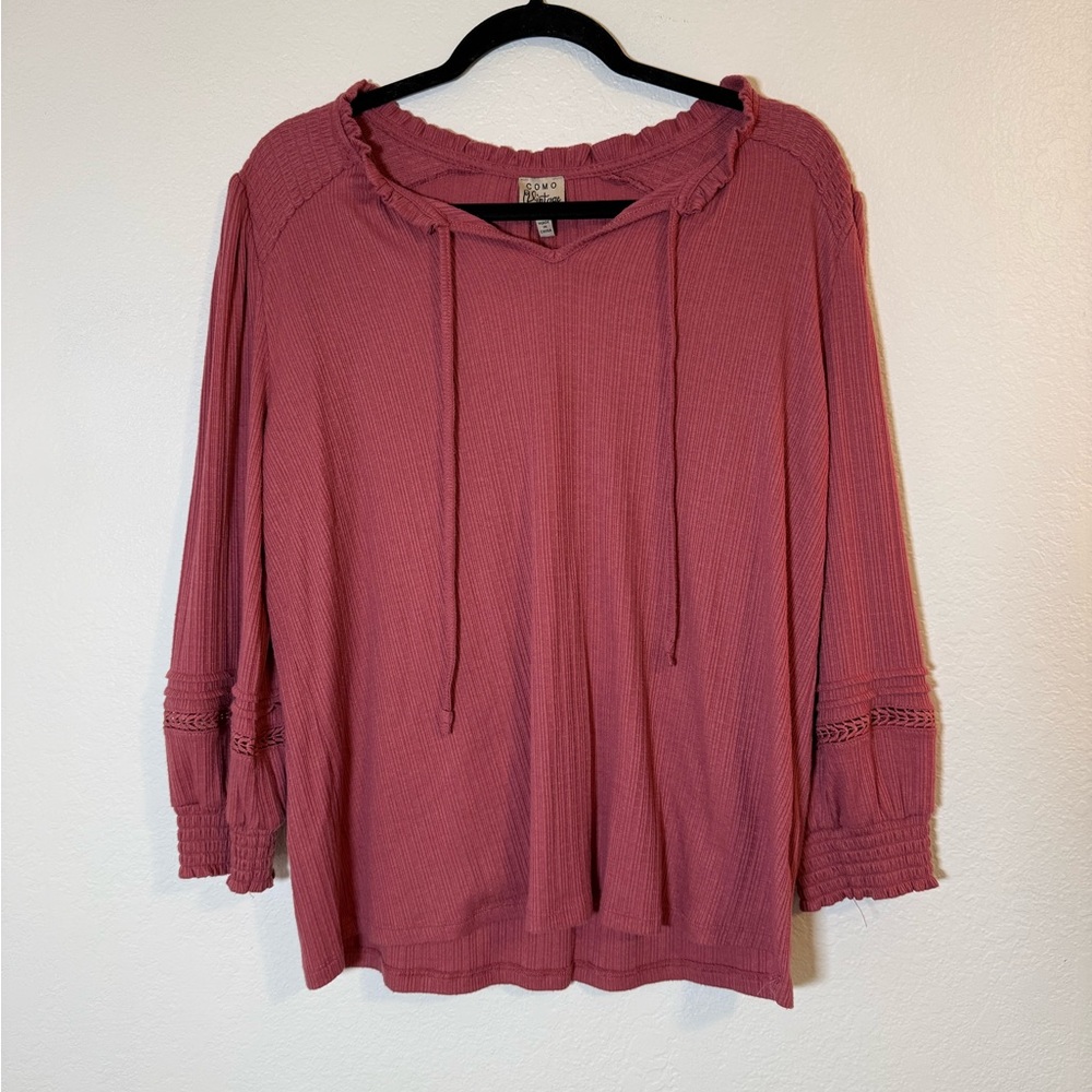 Como Vintage Dusty Rose Blouse